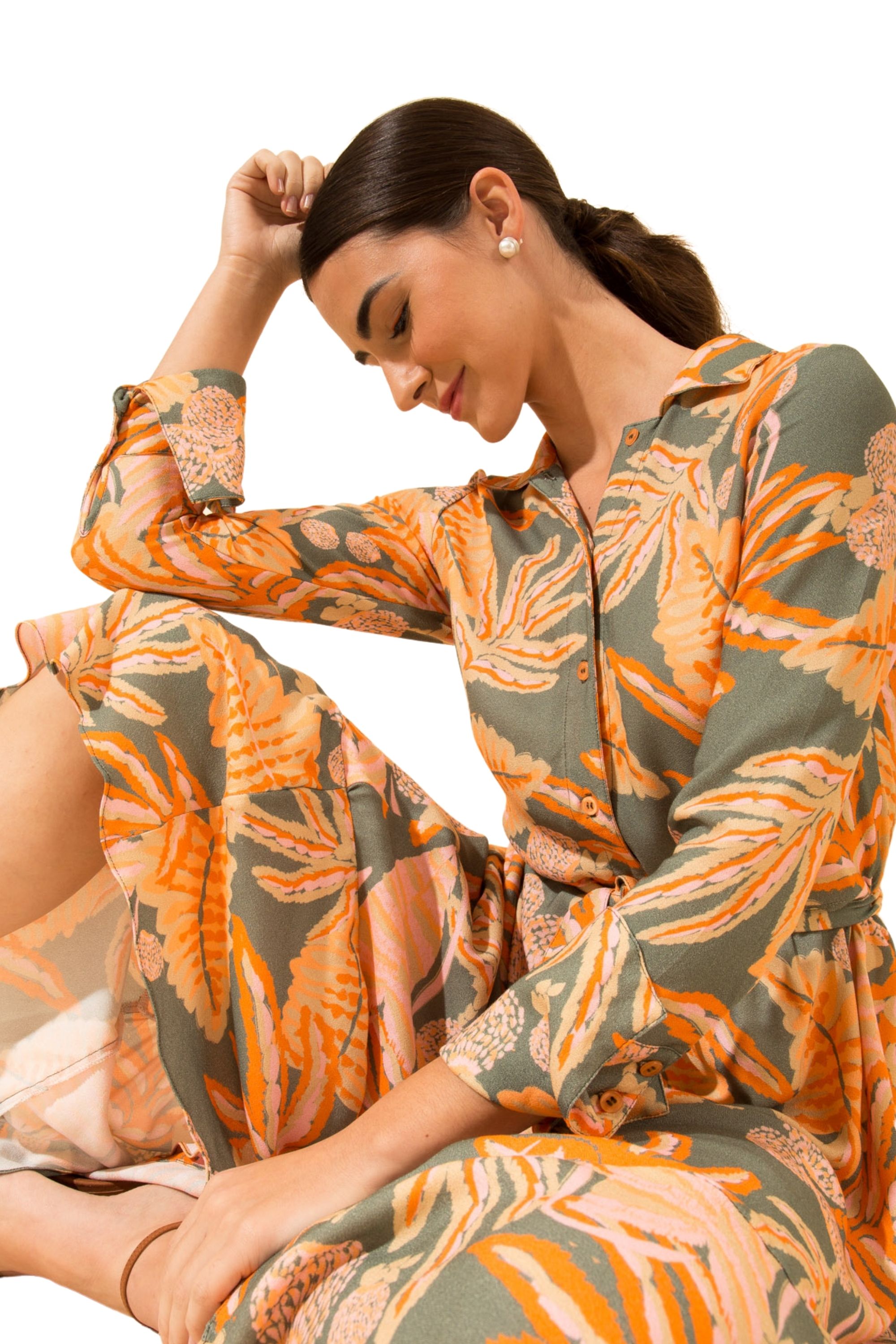 Salvia Botânica Dress - MAMÉDIO